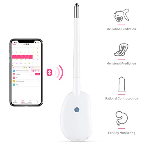 Basal Thermometer for Ovulation, PRYMAX Basal Body Thermometer Auto Sync Data BBT Thermometer for Ovulation, Menstrual Tracking and Prediction, Fertility Monitoring Support iOS/Android APP - Thumbnail 7