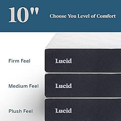 Lucid 10 Inch Memory Foam- Full Size Mattress