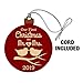 GRAPHICS & MORE Our First Christmas as Mr and Mrs 2022 Married Kissing Birds Red Background Wood Christmas Tree Holiday Ornament