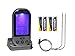 Modern Chef Wireless Digital Thermometer, Perfect for Cooking Meat, BBQ, Oven, Smoker, Grilling, Broiling, Ribs, Steak, Chicken, Beef with Timer, Batteries and 2 Probes in Silver
