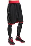 JEASS Basketball Shorts for Men Workout Shorts with Pockets Mesh Lining