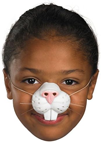 TP Child Bunny Rabbit Nose Latex with Elastic Band Easter Whiskers Girls Boys Kids