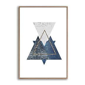 BRAND_NAMEFramed Home Artwork Abstract Geometry for Living Room Bedroom