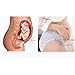 GEPAI 5 PCS Women's Under Bump Cotton Maternity Panties Healthy Underwear, Multi Pack