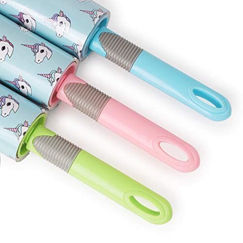 Legendog 3PCS Lint Rollers 40 Sheets Pet Hair Rollers Sticky Hair Rollers