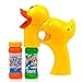 Toysery Bubble Shooter Gun Toy – Duck Design Leak-Resistant Automatic Bubble Maker Machine with LED Lights and Music, Lightweight Easy to Refill, Summer time Outdoor Fun Toy for Kids Boys and Girls