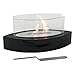 Regal Flame Veranda Ventless Indoor Outdoor Fire Pit Tabletop Portable Fire Bowl Pot Bio Ethanol Fireplace in Black - Realistic Clean Burning like Gel Fireplaces, or Propane Firepits