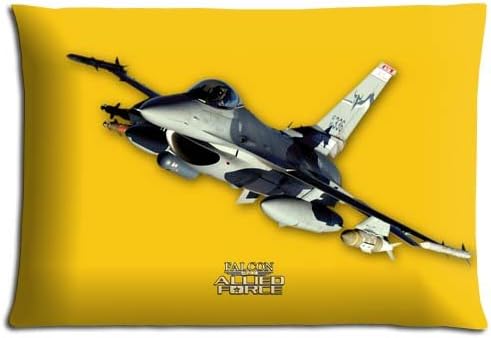 Polyester Cotton Falcon 4.0 Allied Force Attractive Zippered Throw Pillow Covers Cases Super-soft 20x30 inch 50x76 cm