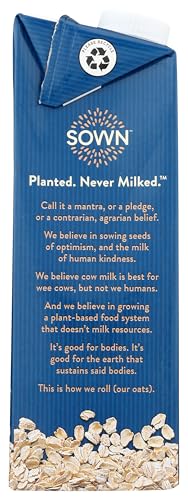 SOWN ORGANIC BROWN SUGAR OAT CREAMER, 32 FZ
