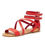 DREAM PAIRS Women's Safari Flat Sandal