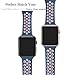 Apple Watch Sport Band, Fantete Soft Silicone Replacement Band for Apple Watch Series 2,Series 1,Sport,Edition ,38mm,S/M(Midnight Blue/Lightpink)