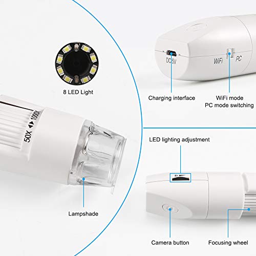 4 Wireless+Microscope+ROTEK+Professional+Compatible