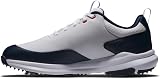 FootJoy FJ Tour Rival White Navy Red 10.5 UK Medium Golf Shoes view 3