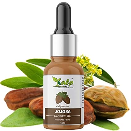 Kalp Jojoba oil-100% Pure Virgin Cold Pressed Moisturizer For Face, Skin, Hair & Nails For Sensitive & Dry Skin -(15 Ml)