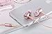 Langsdom in-Ear Earbuds, Stereo Bass Headphones with Built-in Mic and Remote Control for iPhone, iPad, Samsung, Android,MP3 & MP4 Players (Rose Gold)