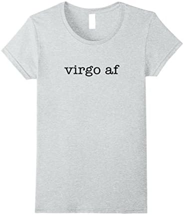 Womens VIRGO AF September Birthday Zodiac Pride T Shirt Small Heather Grey