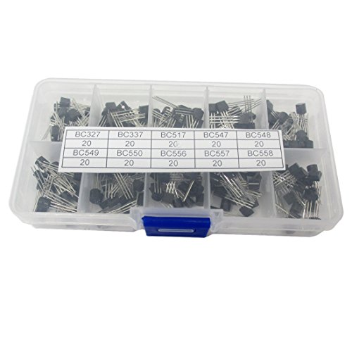 10Values 200PCS NPN PNP Transistor Assorted Kit BC327 BC337 BC517 BC547 BC548 BC549 BC550 BC556 BC557 BC558