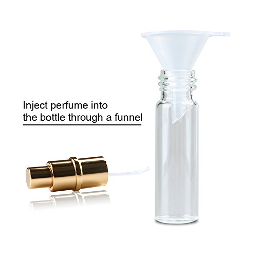Enjoydeal 6pcs 10ml Lovely Heart Pattern Protable Perfume Atomizer Refillable Spray Bottle for Travel