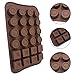 4 Pcs Silicone Chocolate Molds, Non-Stick Break-Apart Protein and Energy Bar, Ice Cube Tray Candy Mold Kitchen Baking Mould