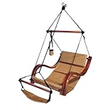 Hammaka Nami Deluxe Hanging Hammock Lounge Chair In Tan