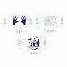 ART Kitchenware 2.76Inch 6pcs Halloween Skull,Spider,Ghost House,Witch Cookie Stencil Set Cake Decorating Supplies Cupcake Top Decoration Mold Semi-Transparent ST-913S
