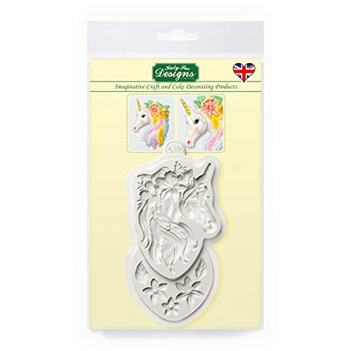 Katy Sue Designs Unicorn Silicone Mold for Cake Decorating, Cupcakes, Sugarcraft, Candies, Clay, Crafts and Card Making, Food Safe