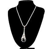 New Nice Cute Lovely Fashion Eiffel Tower Transparent Crystal Ball Pendant Long Necklace (Gold)