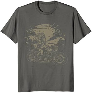 Mens Indian Chief Motorcycle Rider Men's T-shirt XL Asphalt