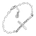 Silpada 'Find Peace' Horizontal Cross Link Bracelet in Sterling Silver, 7.5