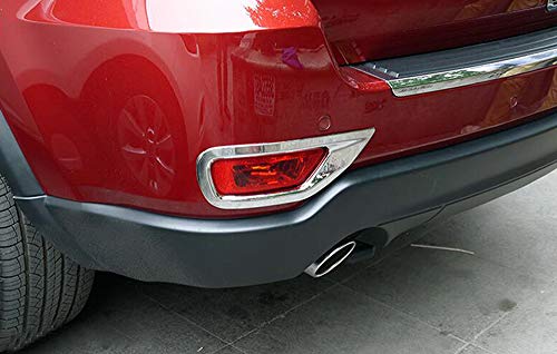 HIGH FLYING ABS Chrome Rear Fog Light Cover Trim Decor 2PCS for Jeep Grand Cherokee 2011-2018 - Thumbnail 2