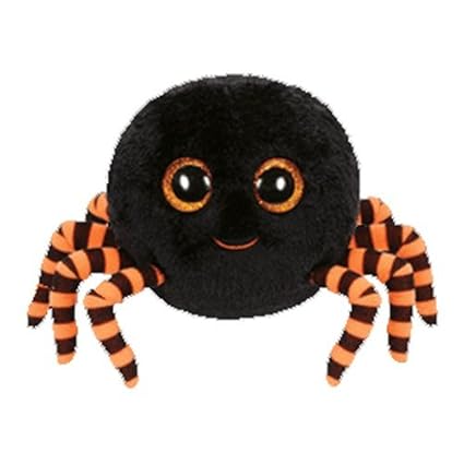 Crawly - Halloween Spinne, 15cm, mit Glitzeraugen, Beanie Boo's, limitiert, farblich sortiert