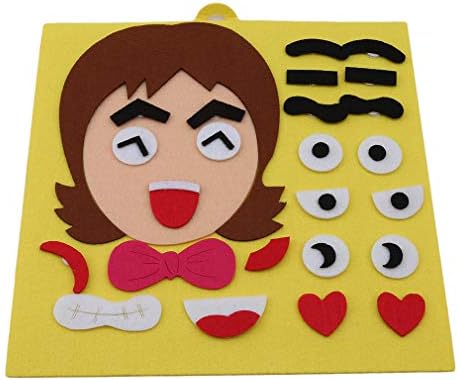 JOYfree Expression Puzzle Toys Children's Puzzle Brain Game Learning Toys Girl Boy Mom Dad Facial Expression Puzzle Game Educational Learning Toy,Mom,size