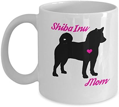 Shiba Inu Mom Mug - Cute Coffee Cup For Shiba Inu Lovers - Best Christmas &amp; Mother's Day Gift For Women Dog Owners - Novelty Pet Quote Statement Accessories