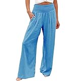 SHAOBGE Women's Casual Loose Wide Leg Cozy Palazzo