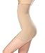 KSKshape Hi-waist Shapewear Tummy Control Body Shaper Seamless Thigh Slimming Boyshort for women,Beige,Tag M/L1=Size Chart S(Fits Waist 24-27inch)