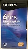 SONY Premium Grade VHS Videotape Cassette, Six Hours, Four Per Pack