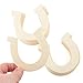 Pack of 24 Unfinished Wood Horseshoe Cutouts by Factory Direct Craft - Wooden Western Rodeo Cowboy Cowgirl Horseshoe Shapes for Crafts and DIY Projects (Size: 3-1/2
