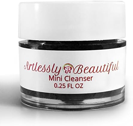 Mini (Trial Size) Artlessly Beautiful Organic Facial Cleanser with Activated Charcoal, Dmae, MSM and Vitamin C 100% Pure (0.25)