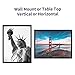 ONE WALL Tempered Glass 18x24 Poster Frame, Black Wood Photo Picture Frame for Wall Vertically or Horizontally Display - Mounting Hardware Included