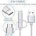 Dison USB Type C Car Charger for Samsung Galaxy S9/S9 Plus/S8/S8 Plus/Note 8-42W 3 Port USB Quick Charge 3.0 Car Charger Adapter with 3 FT 2 in 1 Type C and Micro USB Cable