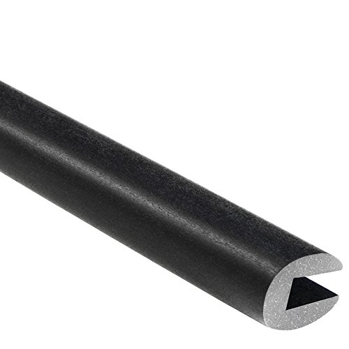 Trim-Lok Rubber Edge Trim â€“ Flexible Neoprene Edge Protector for Sharp and Rough Surfaces â€“ Easy Install, Push-On Edge Guard for Sharp Edges, Cars, Boats, Machinery, and More â€“ Fits 1/4â€ Edge, 1/2â€ Leg Length, 25' Length