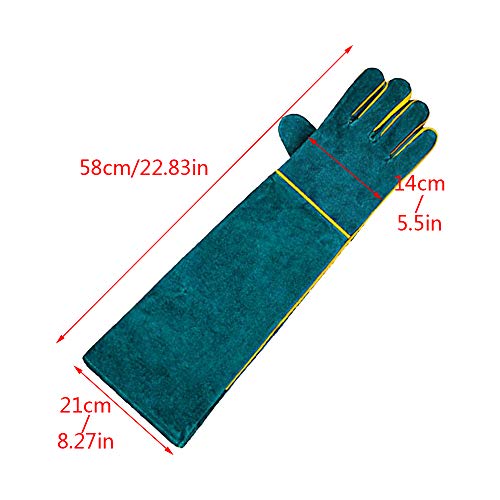 Pet Handling Gloves 1 Pair Animal Handling Gloves Bite Proof Durable Bite Resistant Gloves Scratch Bite Resistant Protective Safety Gloves For Bathing Grooming Handling Cats Dogs Reptile