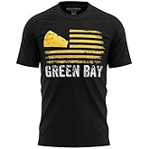Green Bay Football Shirt for Men, USA Cheese Head Shirts, Football Fans Gameday Apparel