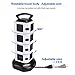 JBonest Power Strip Tower 16 Outlet 4 Port USB Surge Protector,6ft Cord Wire Extension Charging Station Universal Socket PC Laptops Mobile