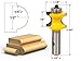 YONICO 13515 5 Bit Bullnose Router Bit 1/2-Inch Shank