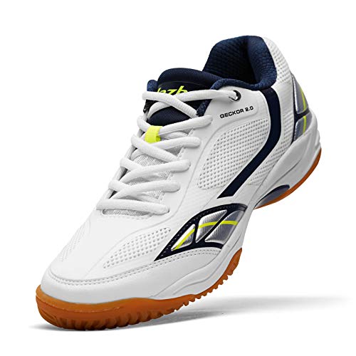 Jazba Badminton Racquetball Shoes Men, New GECKOR 2.0 Best Mens Indoor