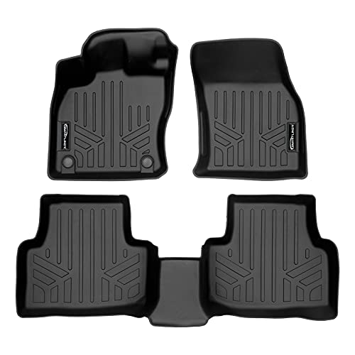 SMARTLINER All Weather Custom Fit 2 Row Floor Mat Liner Set Compatible with 202…
