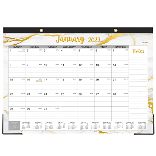 2023 Desk Calendar Desk Calendar 2023, 17" x 12" Calendar January