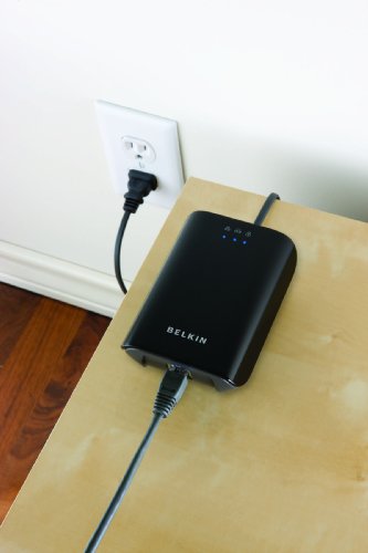 Belkin 200 Mbps Powerline AV Adapter (Black)