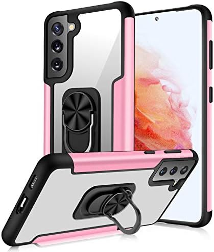 WWW Case for Samsung Galaxy S21/Galaxy S21 5G 6.2″ 2021 with Built-in 360° Rotating Ring Kickstand Fit Magnetic Car Mount and Clear Back Cover Case for Galaxy S21, Rose Gold WWW Case for Samsung Galaxy S21/Galaxy S21 5G 6.2″ 2021 with Built-in 360° Rotating Ring Kickstand Fit Magnetic Car Mount and Clear Back Cover Case for Galaxy S21, Rose Gold
